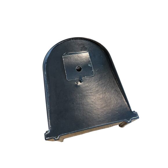 Vintage 1980s Papillon Quartz Mantel Table Clock Black Lacquer Clock Dome Shape - Picture 6 of 12